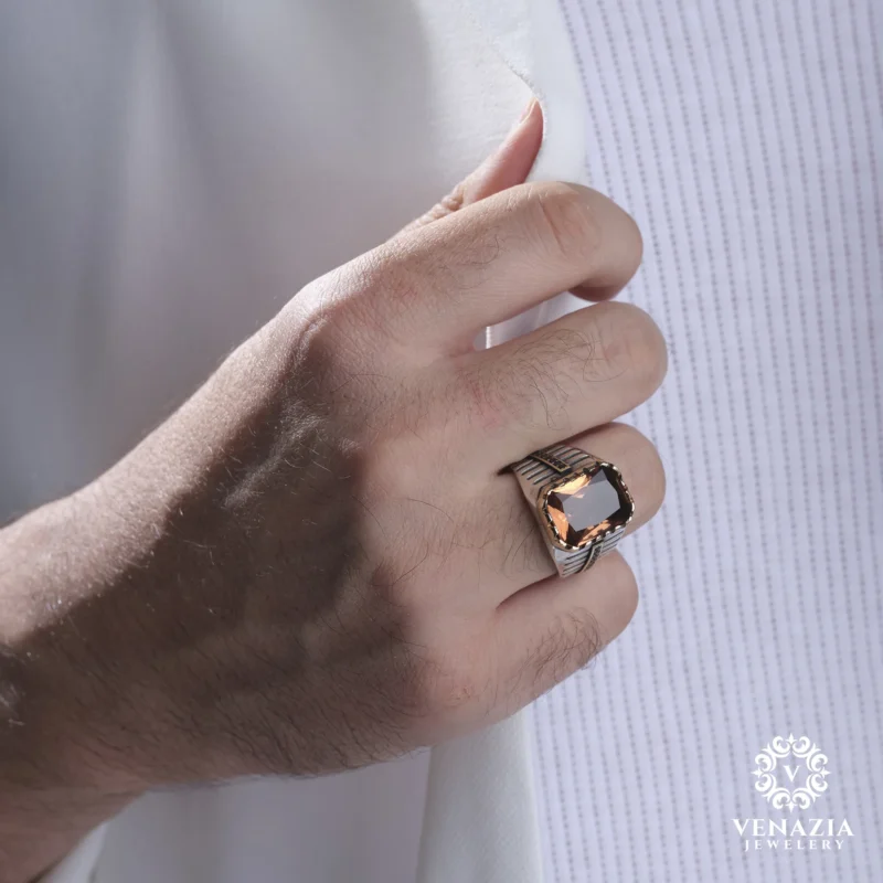 Zultanit Taşlı Gümüş Yüzük Modeli