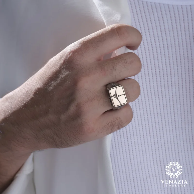 Hiç Modeli Gümüş Erkek Yüzük Modeli