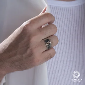 VeNAZIA 30-10-20233072 copy Gümüş Erkek Alyans Modeli