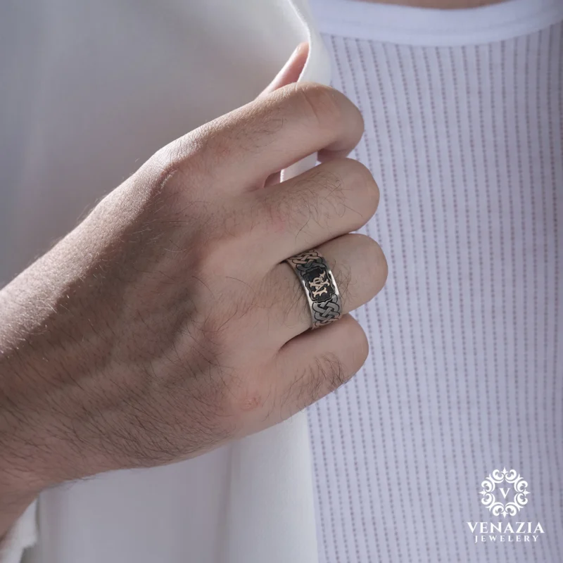 VeNAZIA 30-10-20233072 copy Gümüş Erkek Alyans Modeli