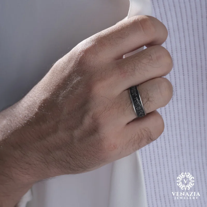 Gümüş Erkek Alyans Modeli