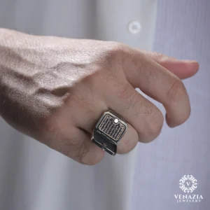 Kapaklı Gümüş Yüzük Modeli