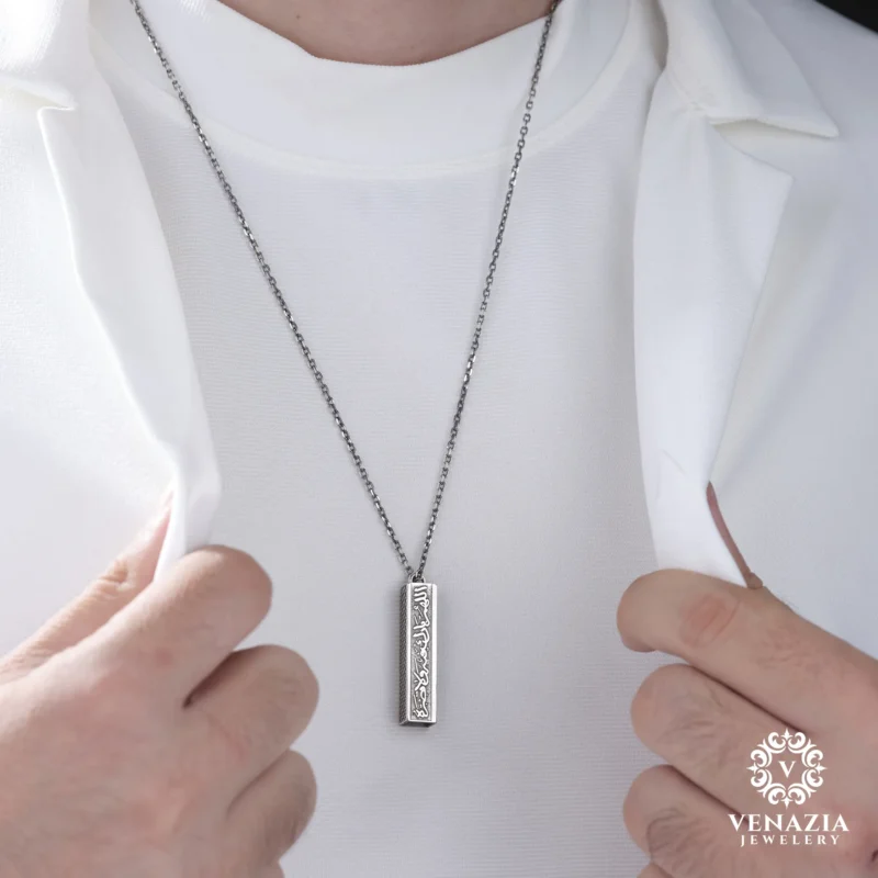 VeNAZIA 30-10-20233123 copy Eşlere Özel Dualı Gümüş Kolye Modeli