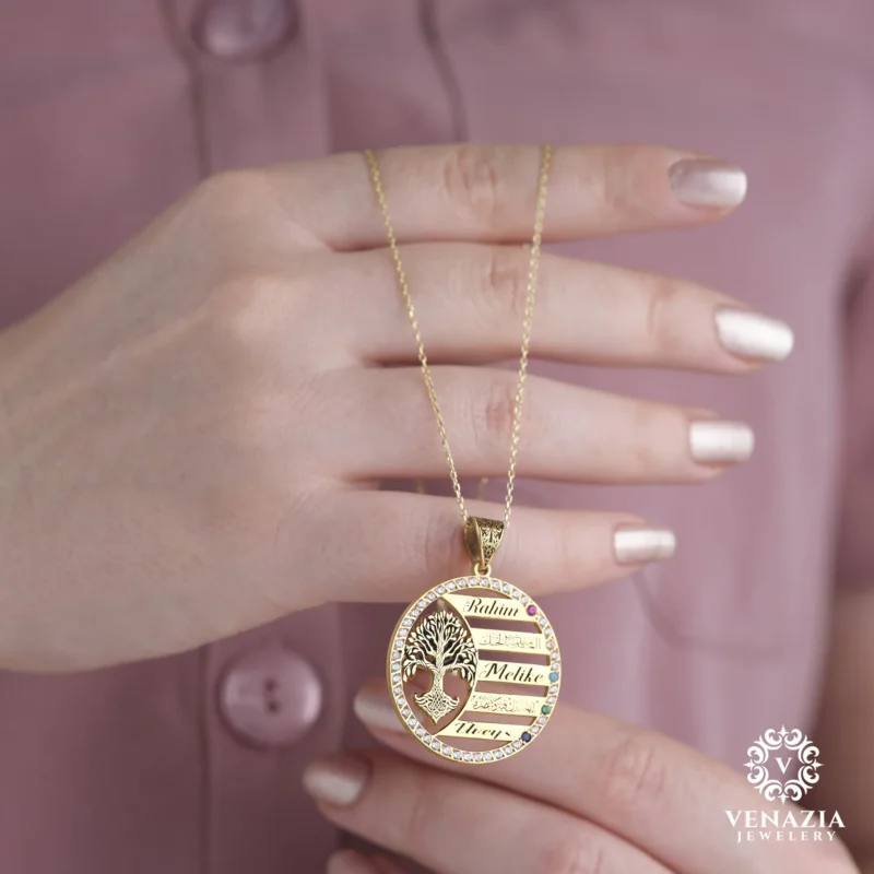 VeNAZIA 30-10-20233163 copy Hayat Ağacı Gümüş Bayan Kolye Modeli