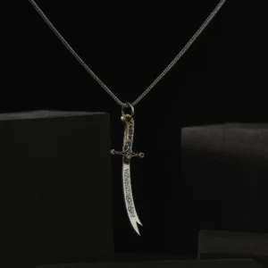 Zülfükar Kılıç Gümüş Madalyon Modeli