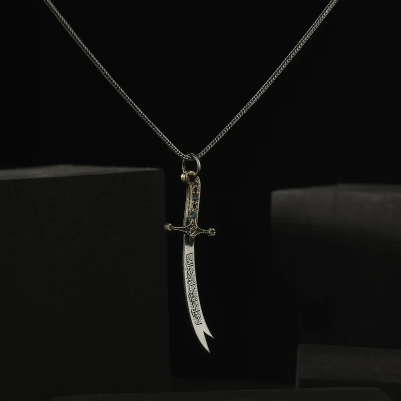 Zülfükar Kılıç Gümüş Madalyon Modeli