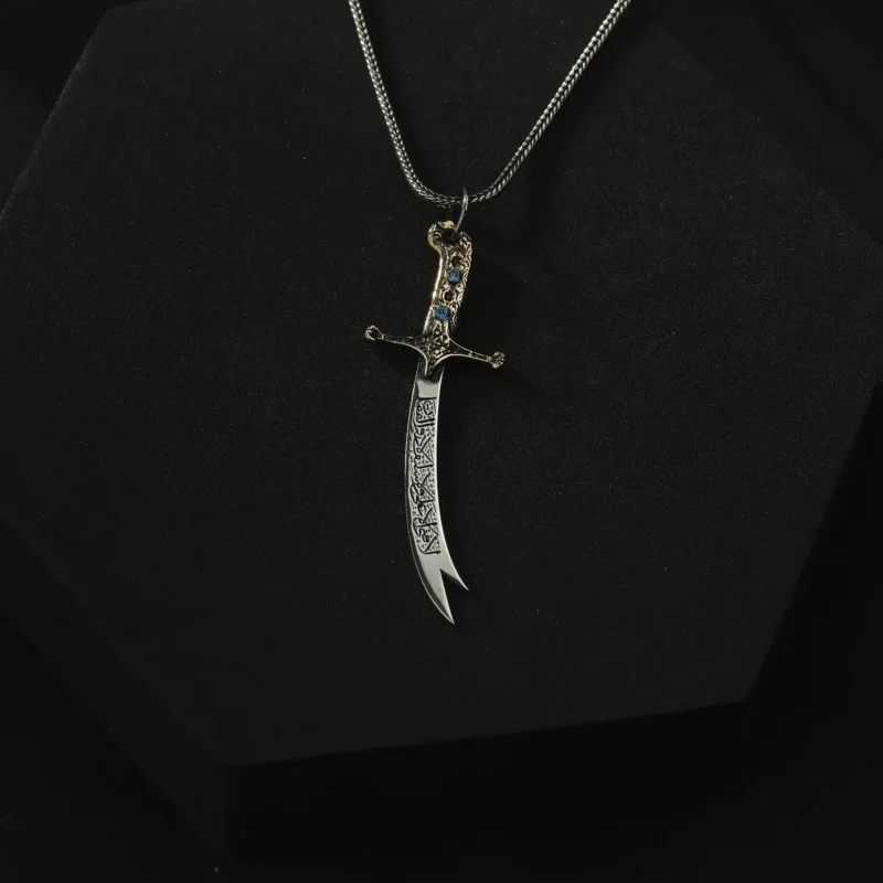 Zülfükar Kılıç Gümüş Madalyon Modeli