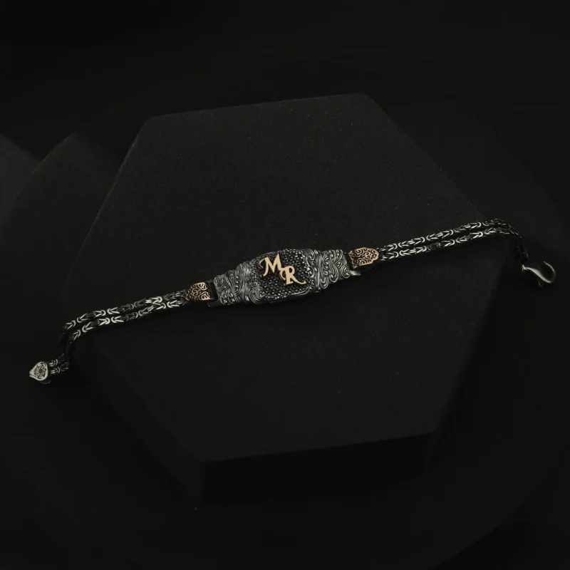 Eşlere Özel Harfli Bileklik Yüzük Set