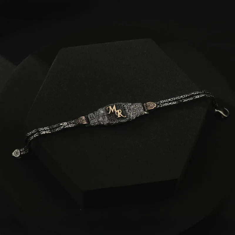 Eşlere Özel Harfli Gümüş Bileklik