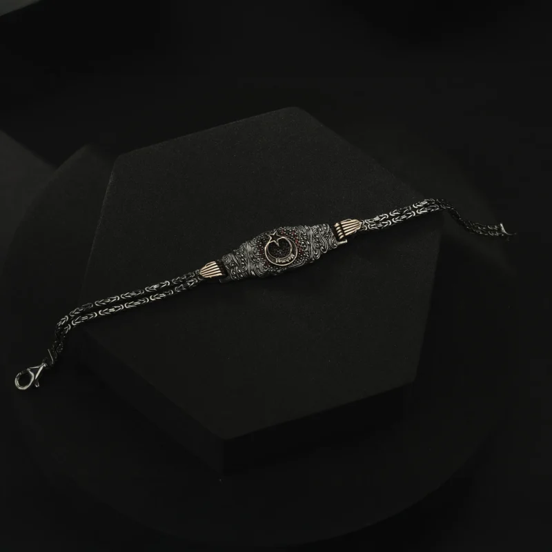 İsimli Ayyıldız Gümüş Yüzük Bileklik Modeli