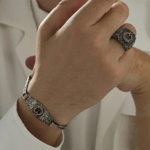 İsimli Ayyıldız Gümüş Yüzük Bileklik Modeli