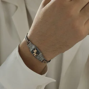 Eşlere Özel Harfli Bileklik Yüzük Set