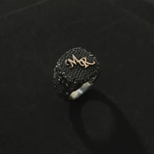 Eşlere Özel Harfli Bileklik Yüzük Set