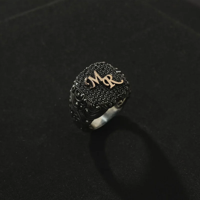 Eşlere Özel Harfli Bileklik Yüzük Set