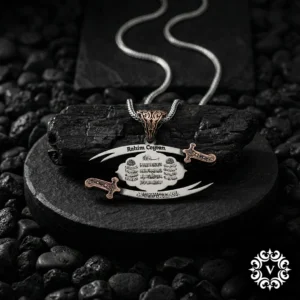 Kişiye Özel Gümüş Dualı Zülfikar Madalyon Modeli