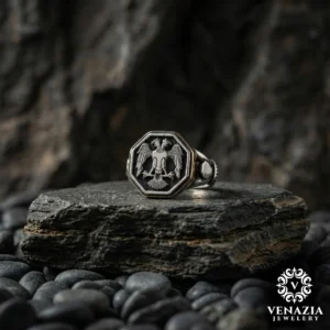 Selçuklu Kartalı Gümüş Yüzük