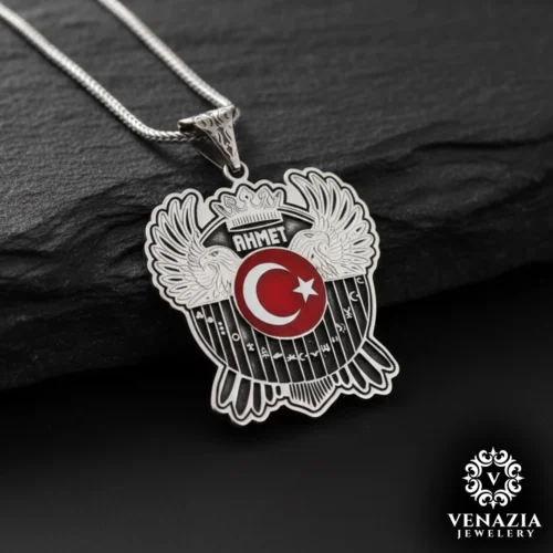 Çift Başlı Kartal Gümüş Madalyon