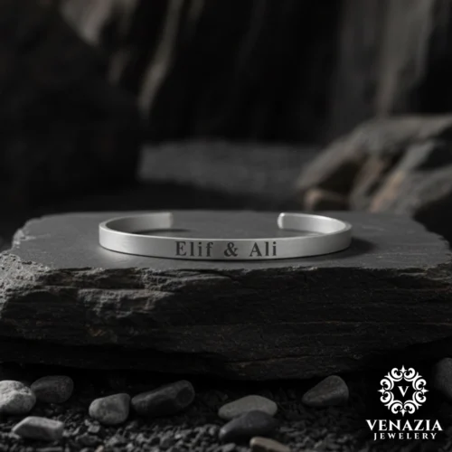 1 (5) Eşlere Özel İnce Kelepçe Bileklik