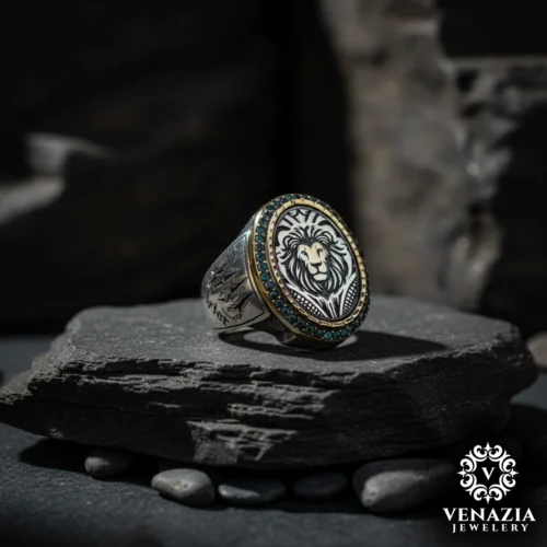 1 Aslan Gümüş Yüzük