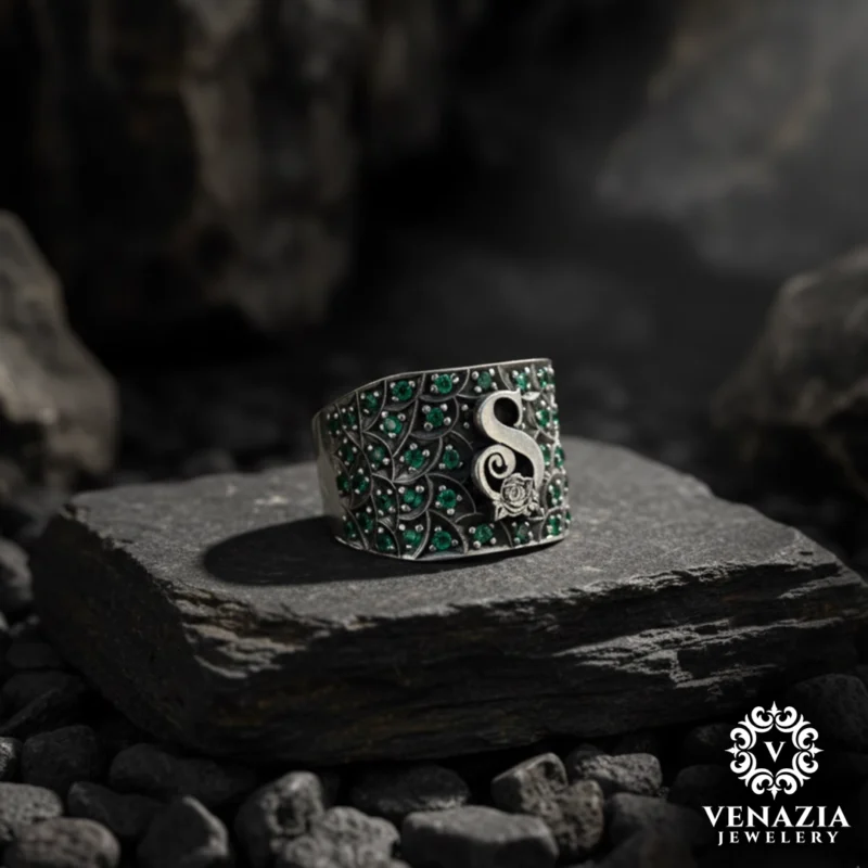 Harfli Gümüş Yüzük