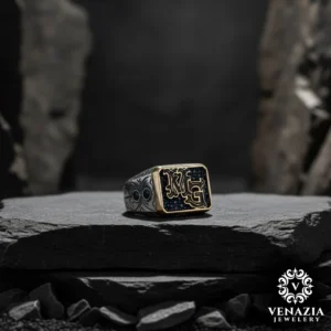 Harfli Gümüş Yüzük