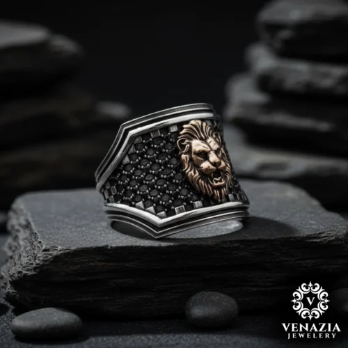 1 Aslan Gümüş Yüzük Modeli