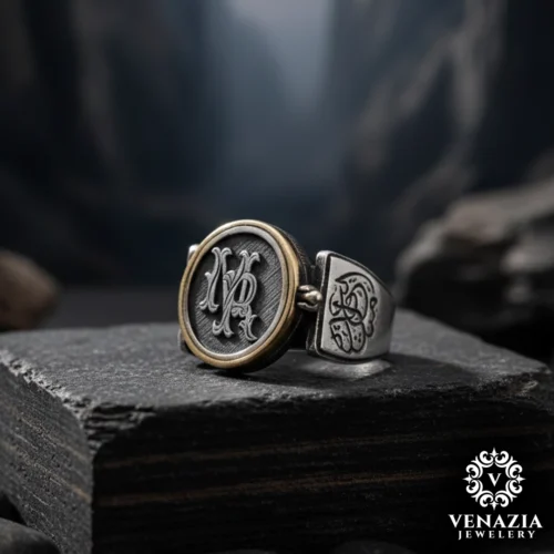 1 Harfli Gümüş Yüzük