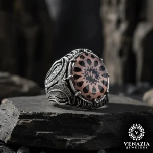 Harfli Eşlere Özel Gümüş Yüzük Modeli