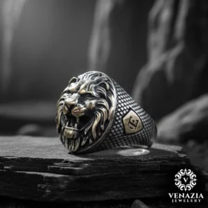 Aslan Gümüş Yüzük Modeli