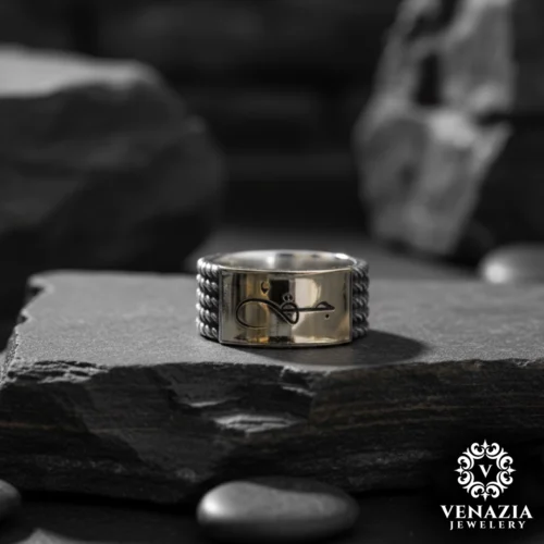 1 Eşlere Özel Hak Gümüş Yüzük Modeli