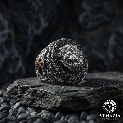 1 Aslan Gümüş Yüzük Modeli