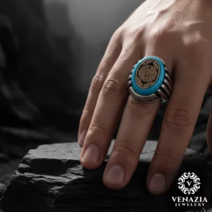 2 İnşirah Suresi Gümüş Yüzük Modeli