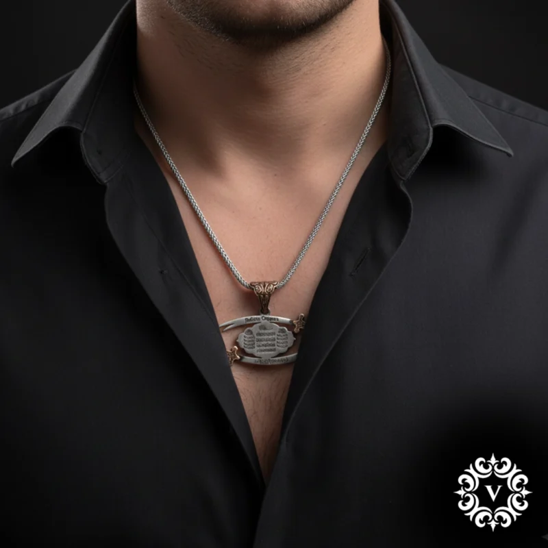 Kişiye Özel Gümüş Dualı Zülfikar Madalyon Modeli
