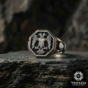 Selçuklu Kartalı Gümüş Yüzük