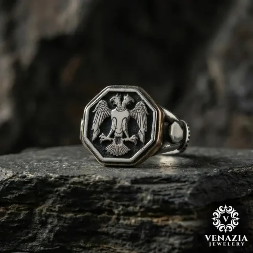 2 (2) Selçuklu Kartalı Gümüş Yüzük