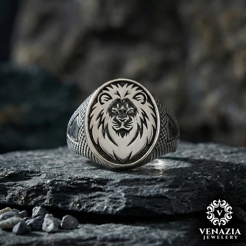 Aslan Gümüş Yüzük Modeli
