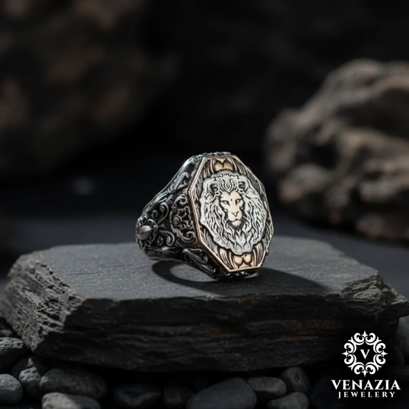 2 Aslan Gümüş Yüzük