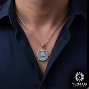 Harfli Gümüş Kolye