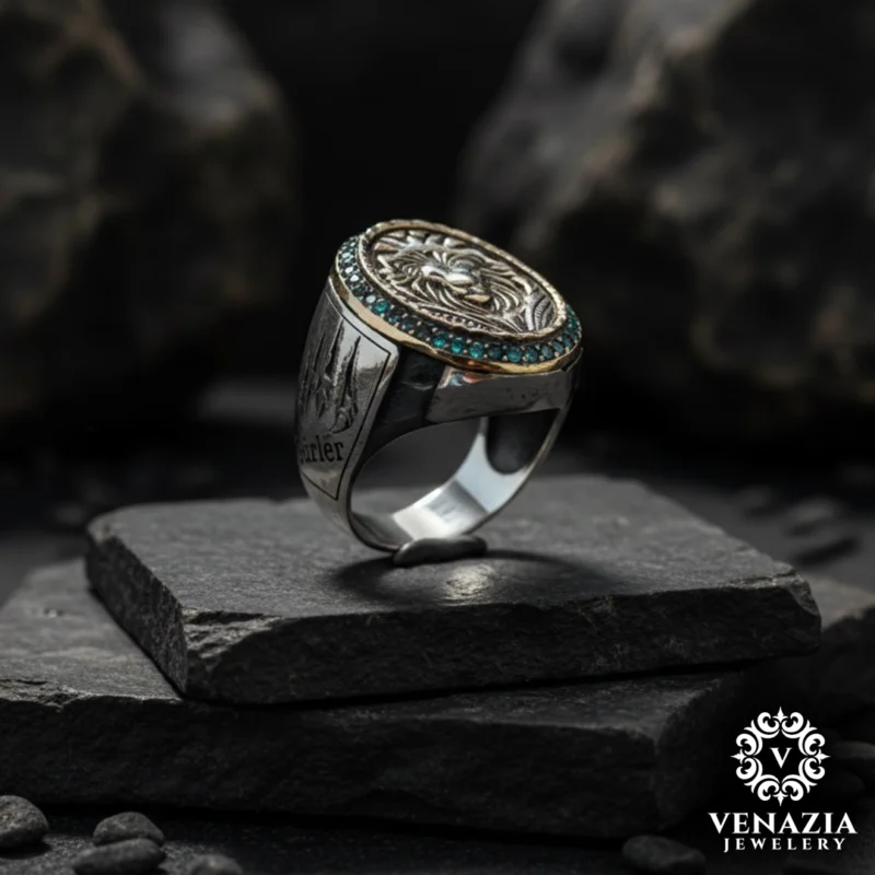 2 Aslan Gümüş Yüzük