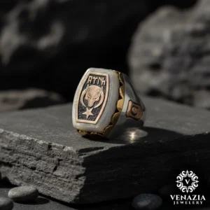 2 Türk Yazılı Gümüş Yüzük