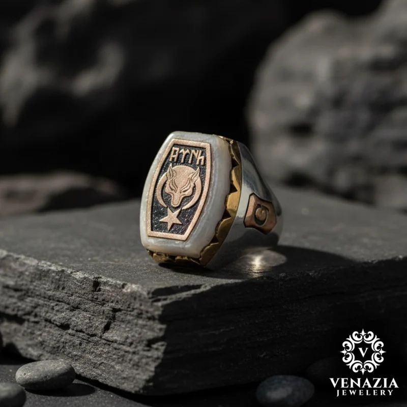 2 Türk Yazılı Gümüş Yüzük