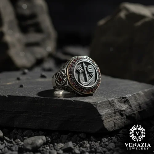 2 Elif Vav Gümüş Yüzük