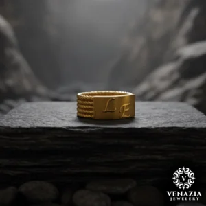 2 Eşlere Özel Harfli Gümüş Yüzük