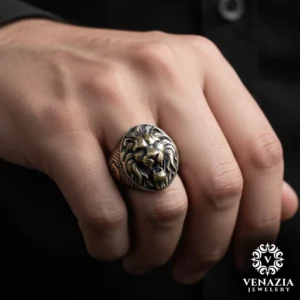 Aslan Gümüş Yüzük Modeli