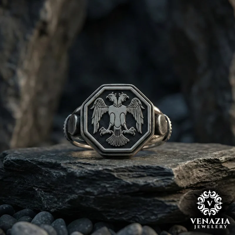 Selçuklu Kartalı Gümüş Yüzük