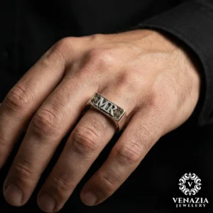 3 İki harf, bir ömür Gümüş Yüzük