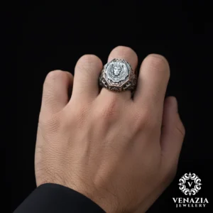 3 Aslan Gümüş Yüzük