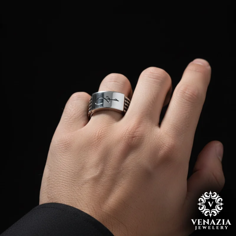 3 Eşlere Özel Hak Gümüş Yüzük Modeli