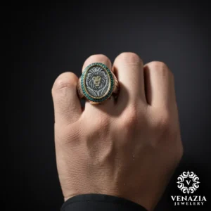 4 Aslan Gümüş Yüzük