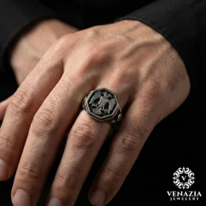 Selçuklu Kartalı Gümüş Yüzük